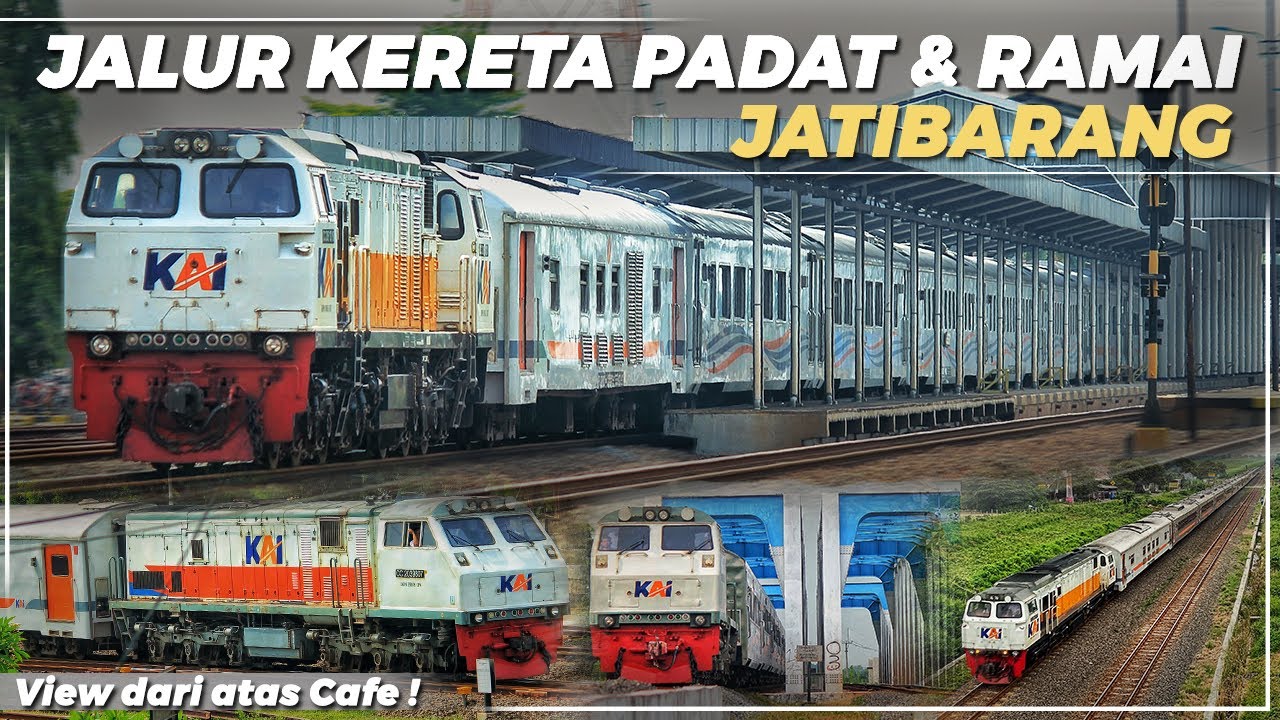 HUNTING RAMAINYA LALU LALANG KERETA API DI STASIUN JATIBARANG DAN SEKITARNYA ‼