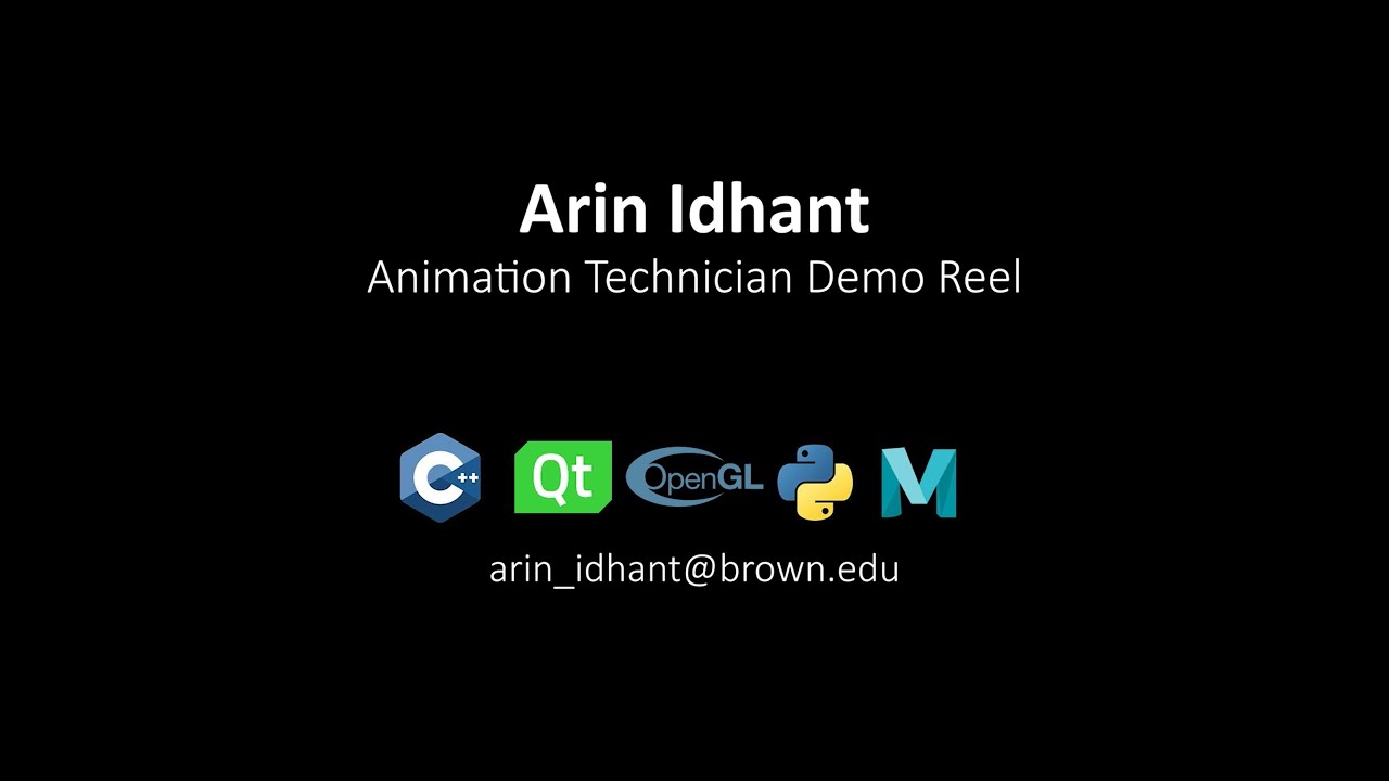 Arin Idhant Animation Tech Demo Reel