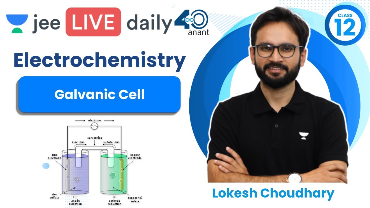 Electrochemistry L1 | Galvanic Cell | #jee2024 #jee2025 #jeechemistry #lokeshchoudhary
