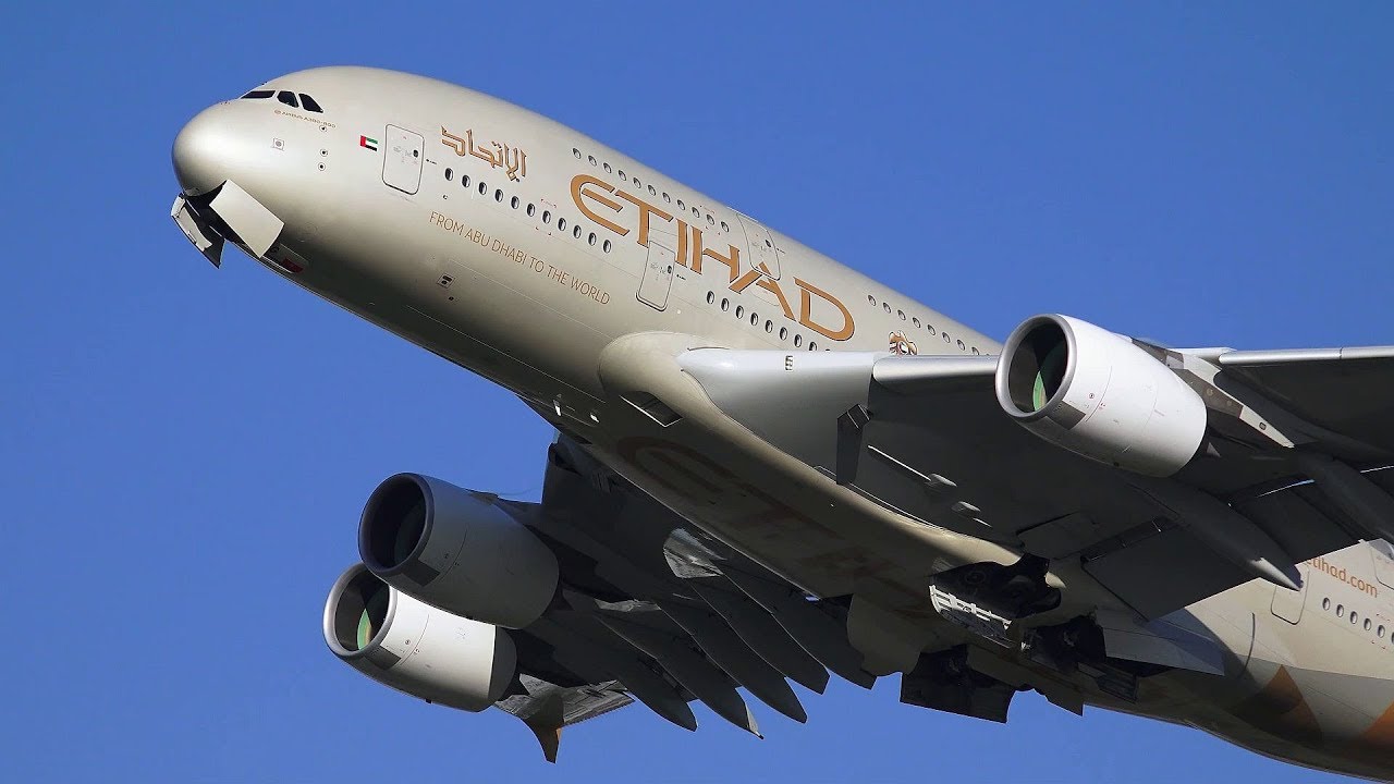 Etihad A380 & New Zealand 777 Take Off - Sydney Airport