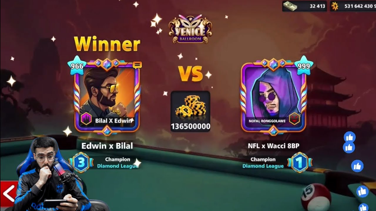 L.Wacci 8BP x NFL 999 VS 966 EPIC GAME CHALLENGE IN VENICE TABLE 8 BALL POOL😱😱
