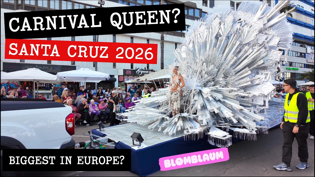 Santa Cruz Carnival 2026 Tenerife 🎭 Biggest Street Party in Europe | Canary Islands Vibes