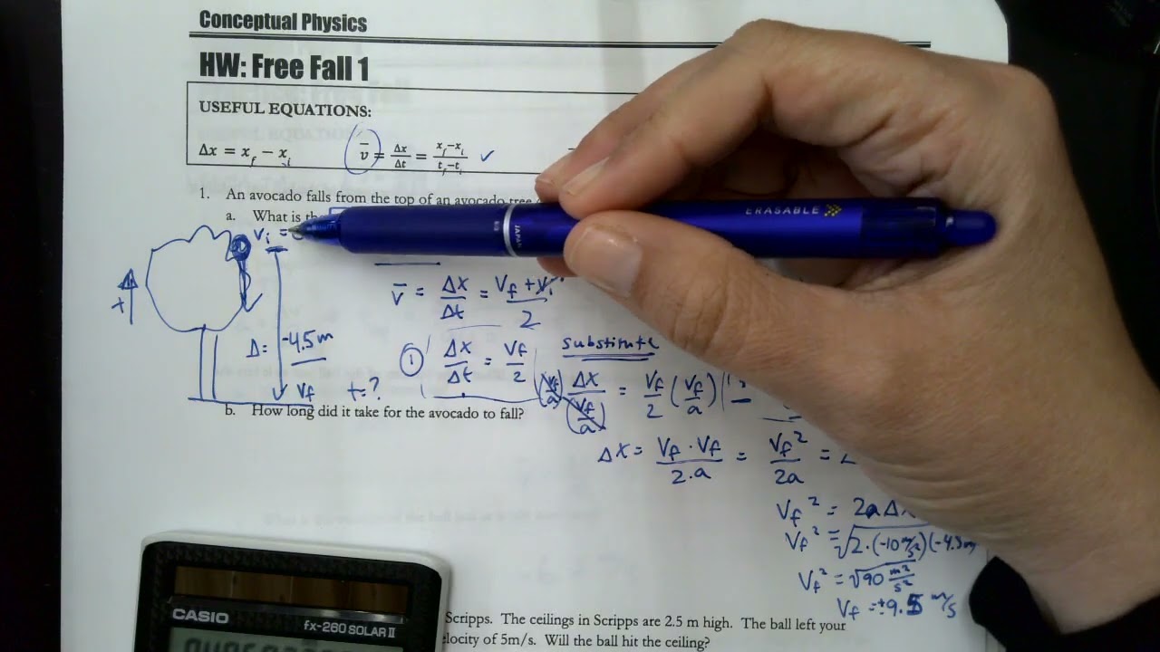 HW: Free Fall 1