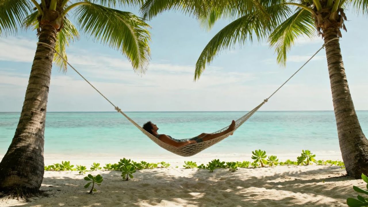 Tropical Beach Harmony Breaths Deeper Than Night For Calm Waves And Rest 🌊