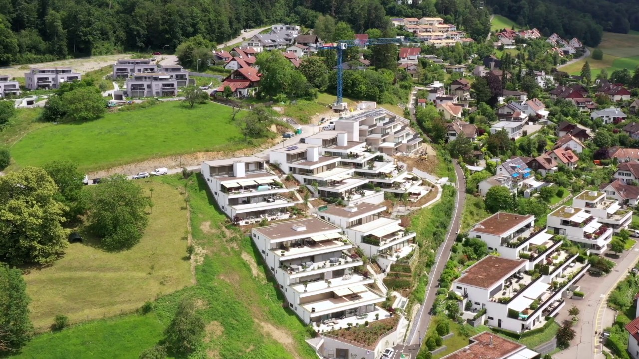 Drohnenflug über Neubau Aurora, Affoltern am Albis
