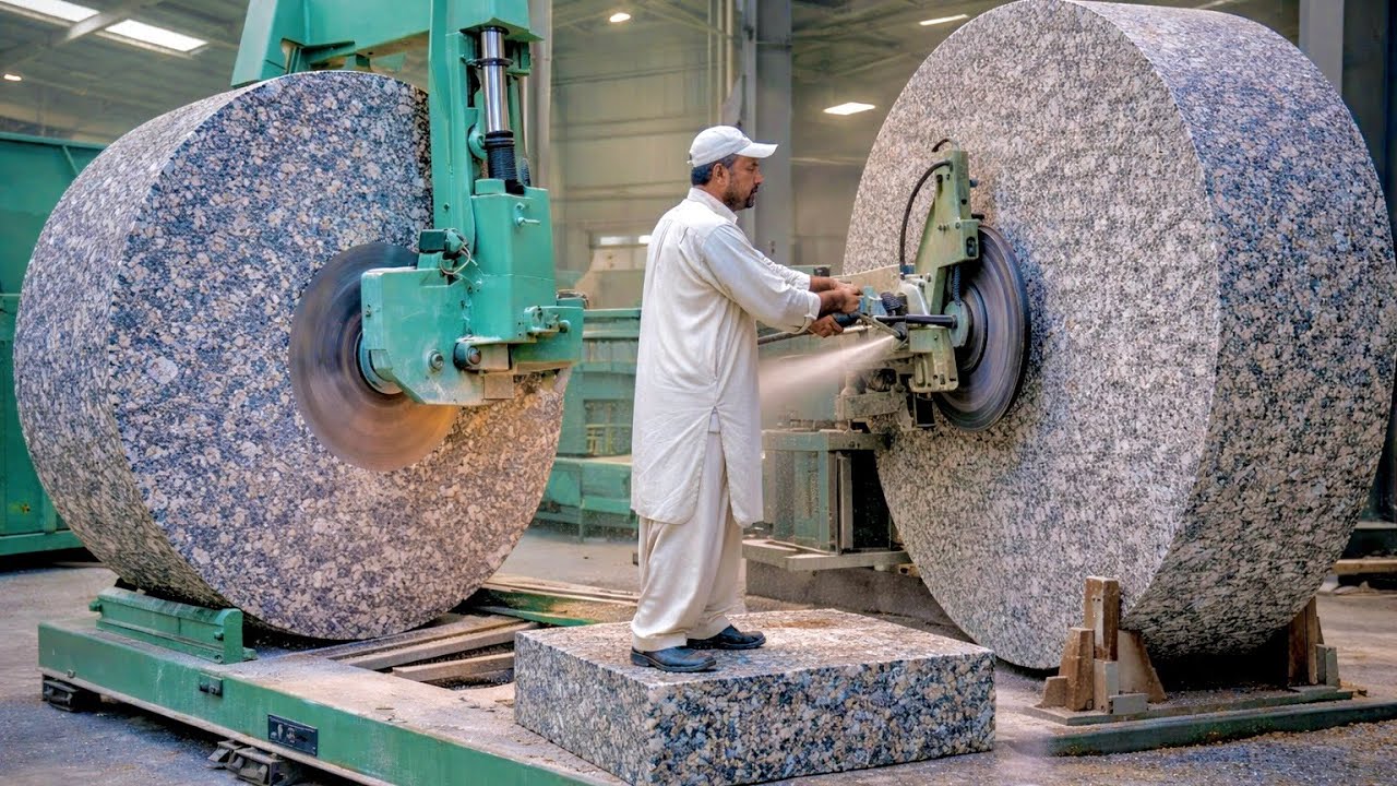 Turning Raw Stone into Marble Slabs | Step-by-Step Factory Process