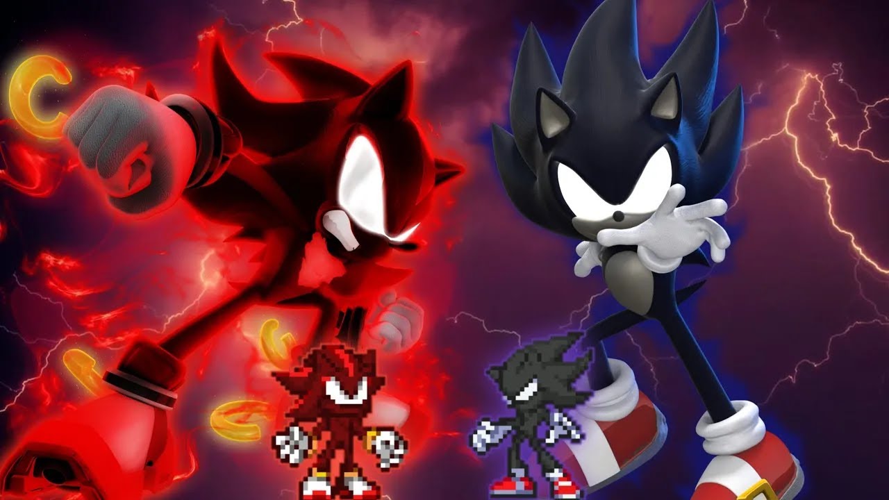 Dark Shadow V2(New) VS Dark Sonic V2 in Jump Force Mugen