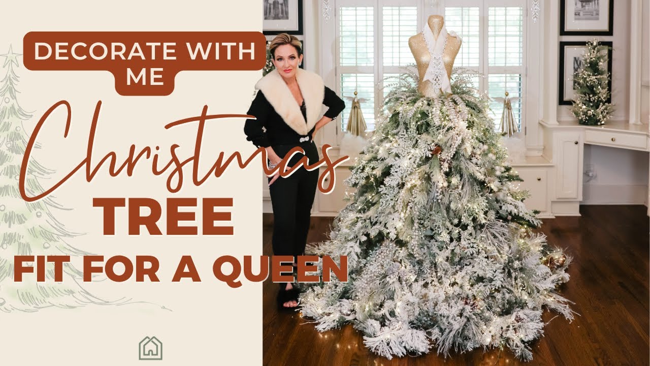 Как создать гламурную рождественскую ЕЛКУ-КОРОЛЕВУ | Украшайте вместе со мной!