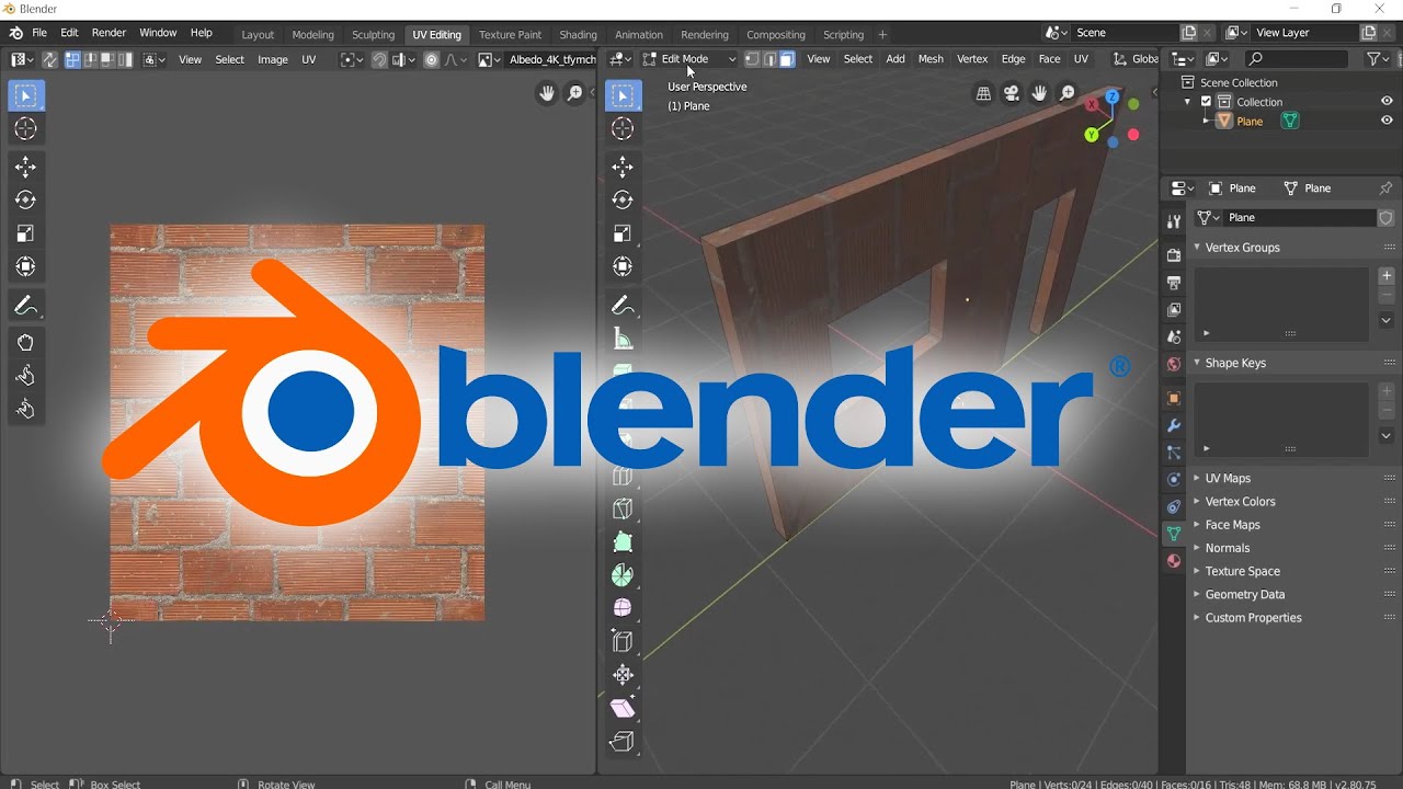Aprenda criar meshs no Blender adicione UV texture e exporte para Unreal