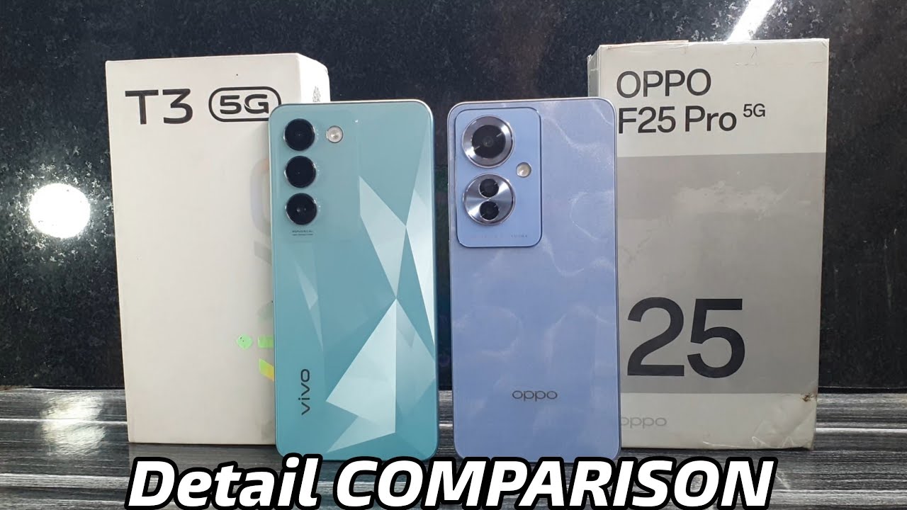 VIVO T3 5G vs OPPO F25 Pro 5G Full Comparison || Design, Display, UI Features...