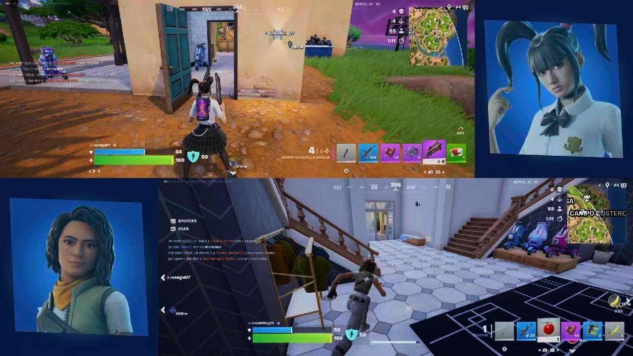 Fortnite Mathy y migue victory