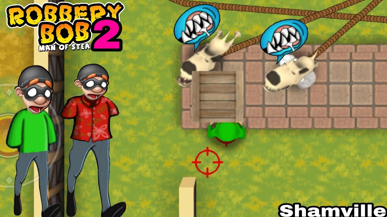 Robbery Bob 2 Use Two Super Thieves - Shamville Part 7