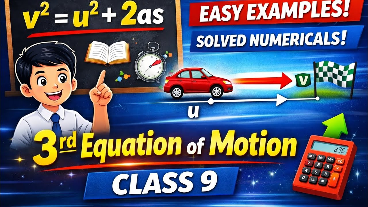 Newton’s Third Equation of motion | Full Concept | Class 9th | Chapter 8|Arihantam Academy|