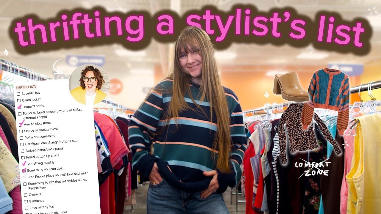 i thrifted what a STYLIST told me to 🛒 thrift with me at 5 thrift stores (TRY ON HAUL)