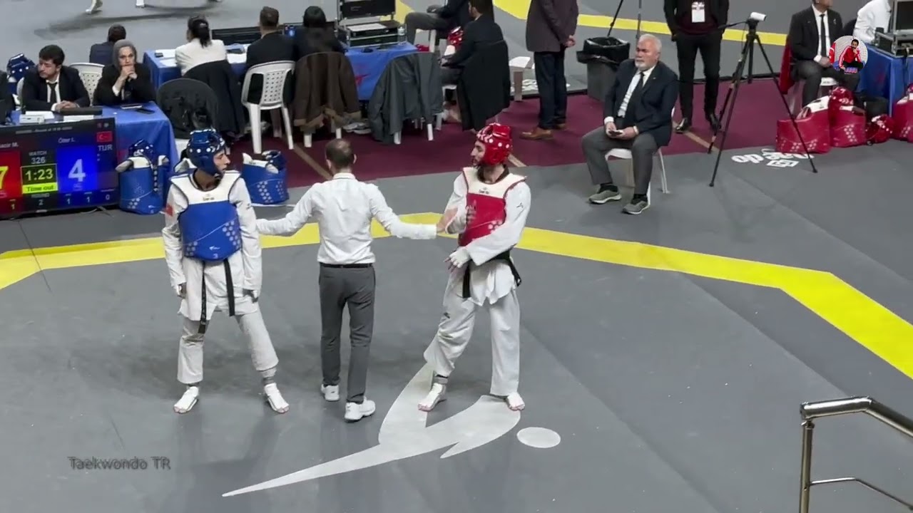İbrahim Öter 🔵 Muhammet Sıddık Gacir 🔴 63 Kg Male l 2025 Büyükler Taekwondo Şampiyonası #ankara