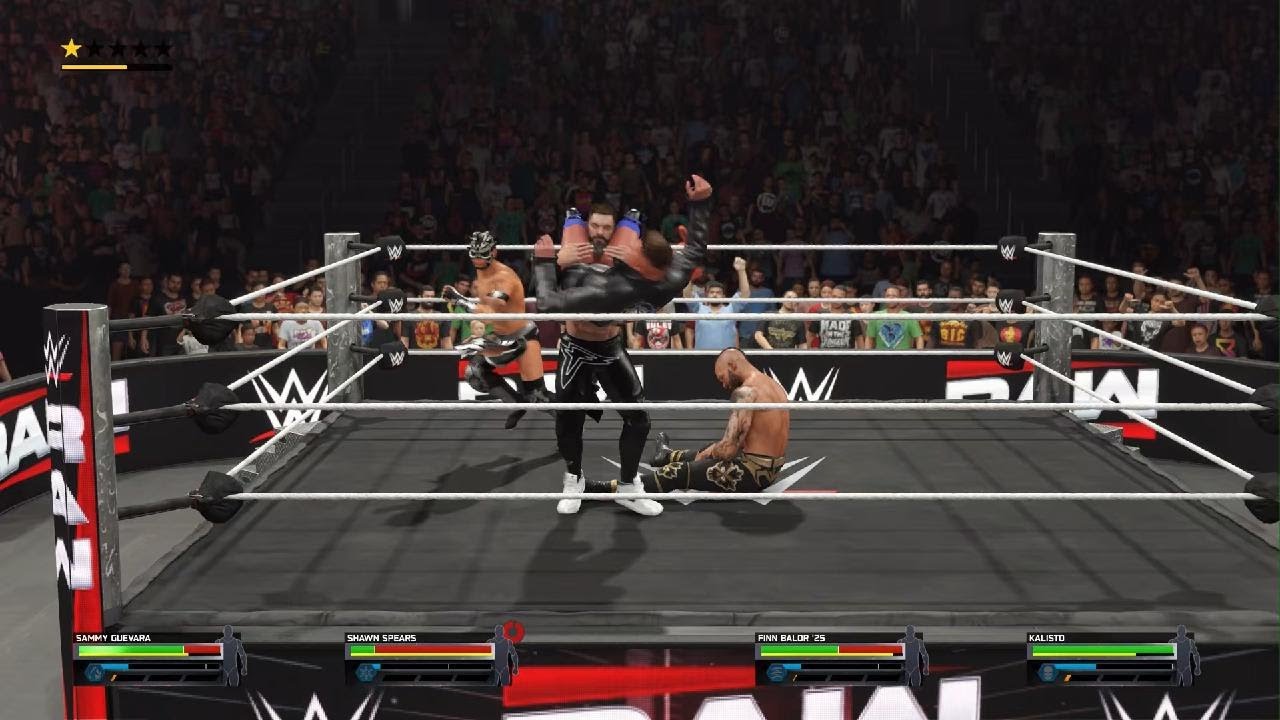Playing Wwe2k25 but  tables match