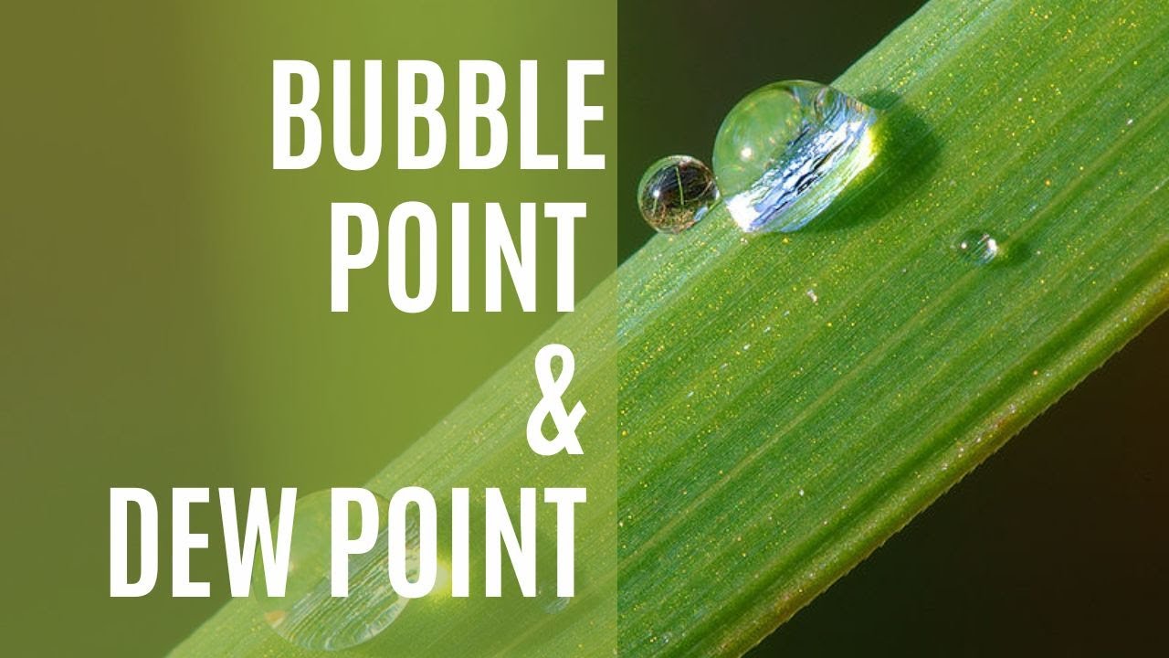 Bubble Point & Dew Point💧