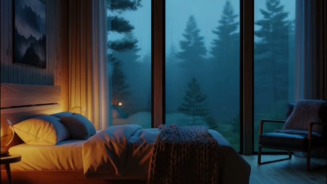 NO ADS 🌧️ COZY CABIN RAIN SOUNDS FOR ANXIETY RELIEF | LISTEN & RELAX