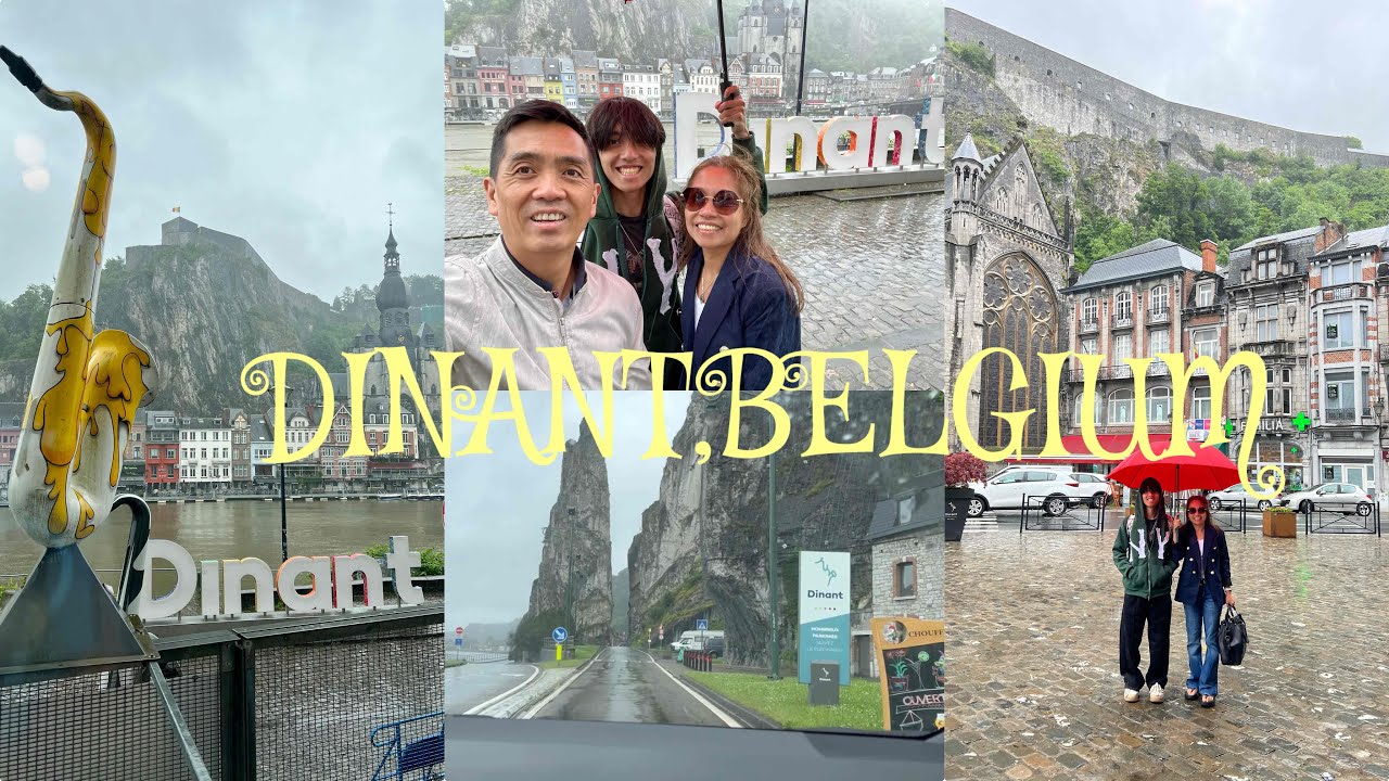 DINANT BELGIUM | HOMETOWN OF ADOLPHE SAX INVENTOR OF THE SAXOPHONE | GIANT SAXOPHONES | EUROPE TRIP