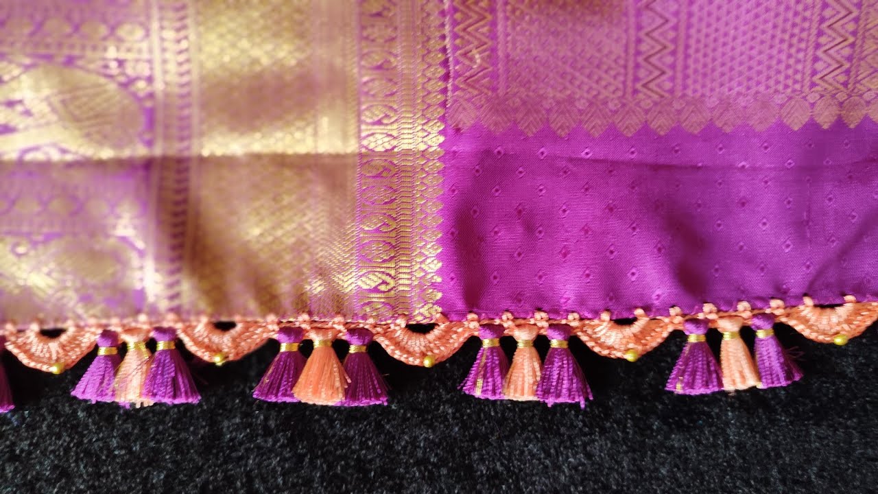 Crochet kuchu with three tassel | simple crochet kuchu | simple and unique design