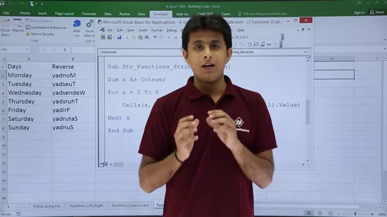 Excel VBA - String Reverse