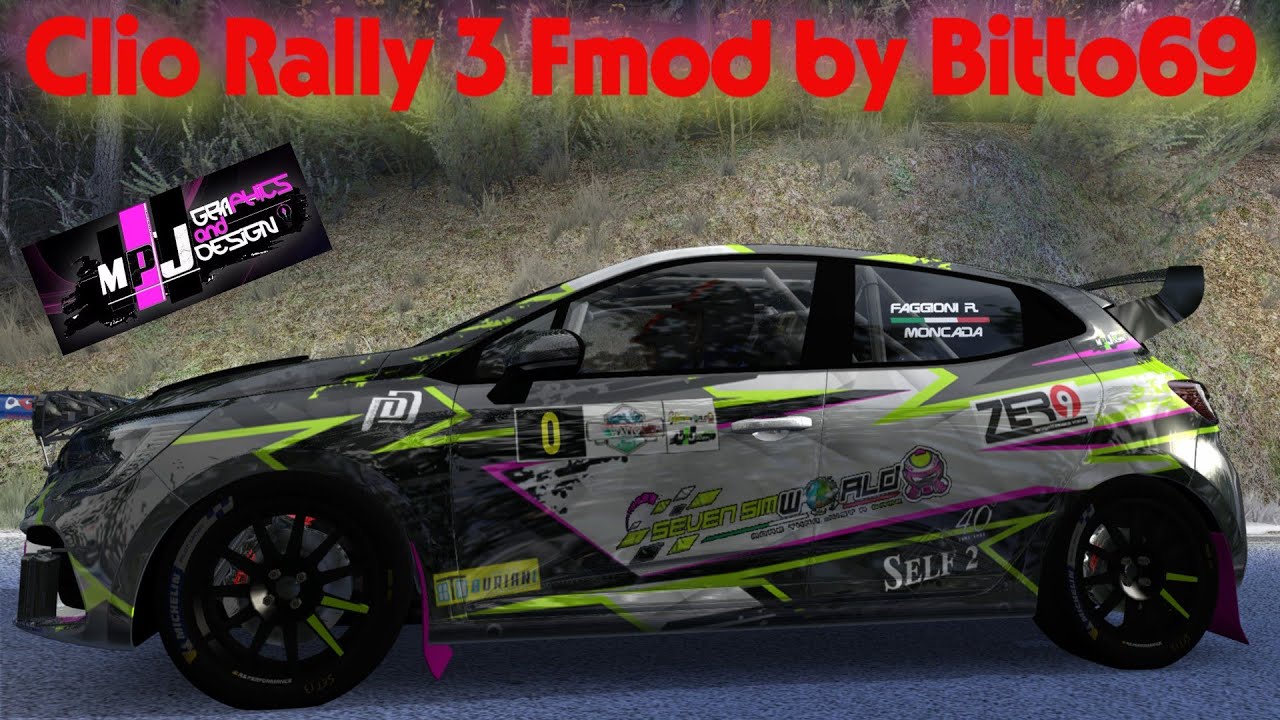 RallySimFans Renault Clio Rally 3 Fmod 0.6 by Bitto69