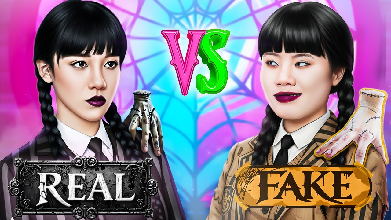 Wednesday Real Vs Wednesday Falso! Mi Nueva Amiga Es Wednesday