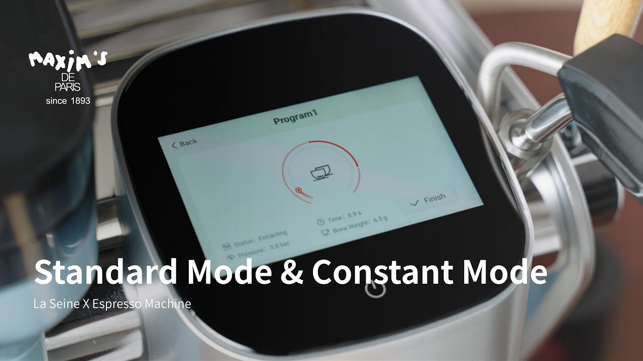 La Seine X Espresso Machine Standard Mode & Constant Mode