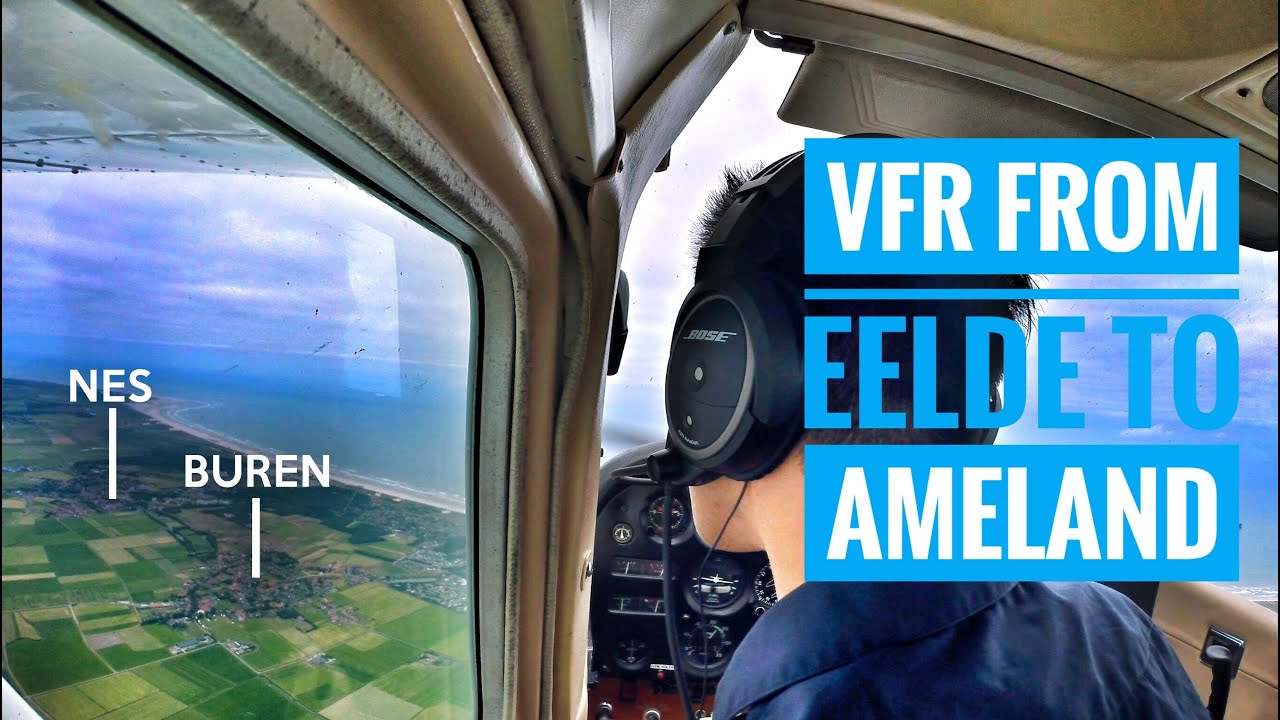 Flight from Eelde (EHGG) to Ameland (EHAL) - C172