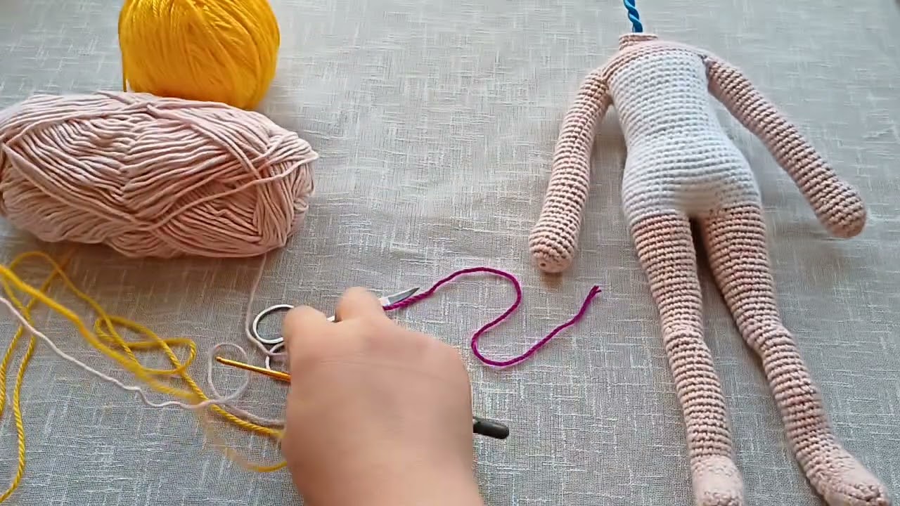 model bebek kafa yapılışı part-4 how to knit amigurumi doll head? #vlog #video #tığişi #bebek #örgü