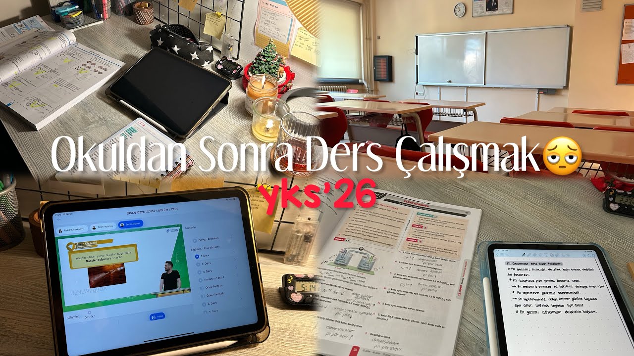BENİMLE OKULDAN SONRA DERS ÇALIŞIN😭 | YKS’26 DERS ÇALIŞMA GÜNLÜĞÜM