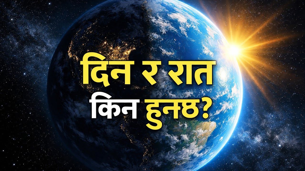 दिन र रात किन हुन्छ? | पृथ्वी किन घुम्छ? | Science Explained in Nepali | History Ko Duniya