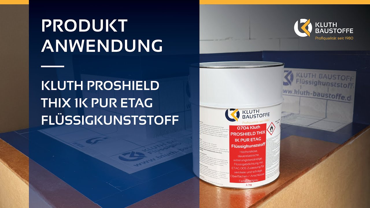 Dauerelastische Abdichtung von aufsteigenden Bauelementen mit Vlieseinlage | KLUTH PROSHIELD THIX