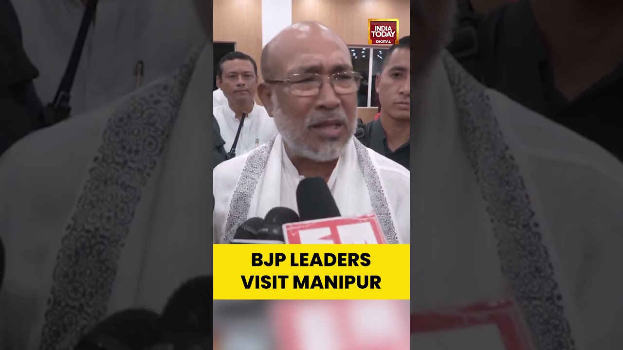Former CM N Biren Singh Thanks BJP Leaders B L Santhosh & Sambit Patra for Manipur Visit | #manipur