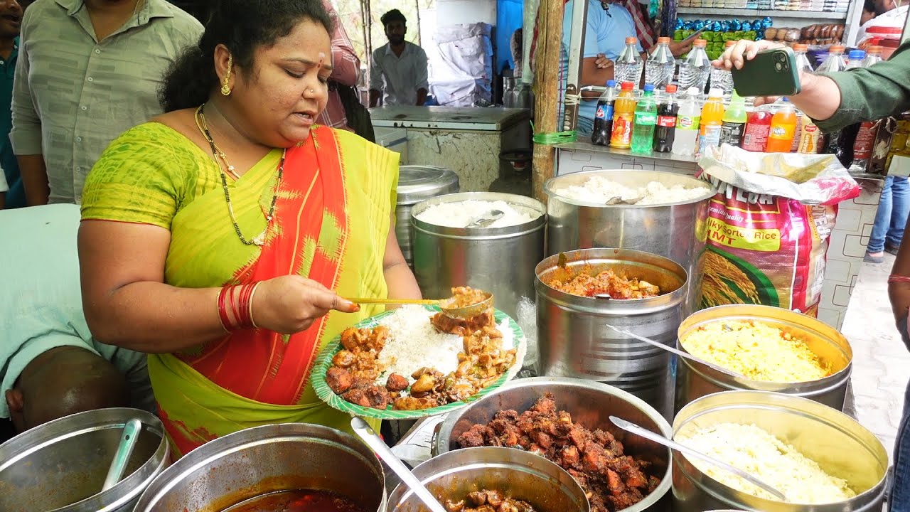 500 Thali's Sold Out in Just 3 Hrs | Best Road Side Meals | Kumari Aunty Hotel | Non Veg Veg Meals