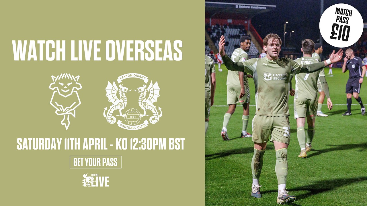 Leyton Orient vs Lincoln City | Orient LIVE Pre Match Stream | AWAY