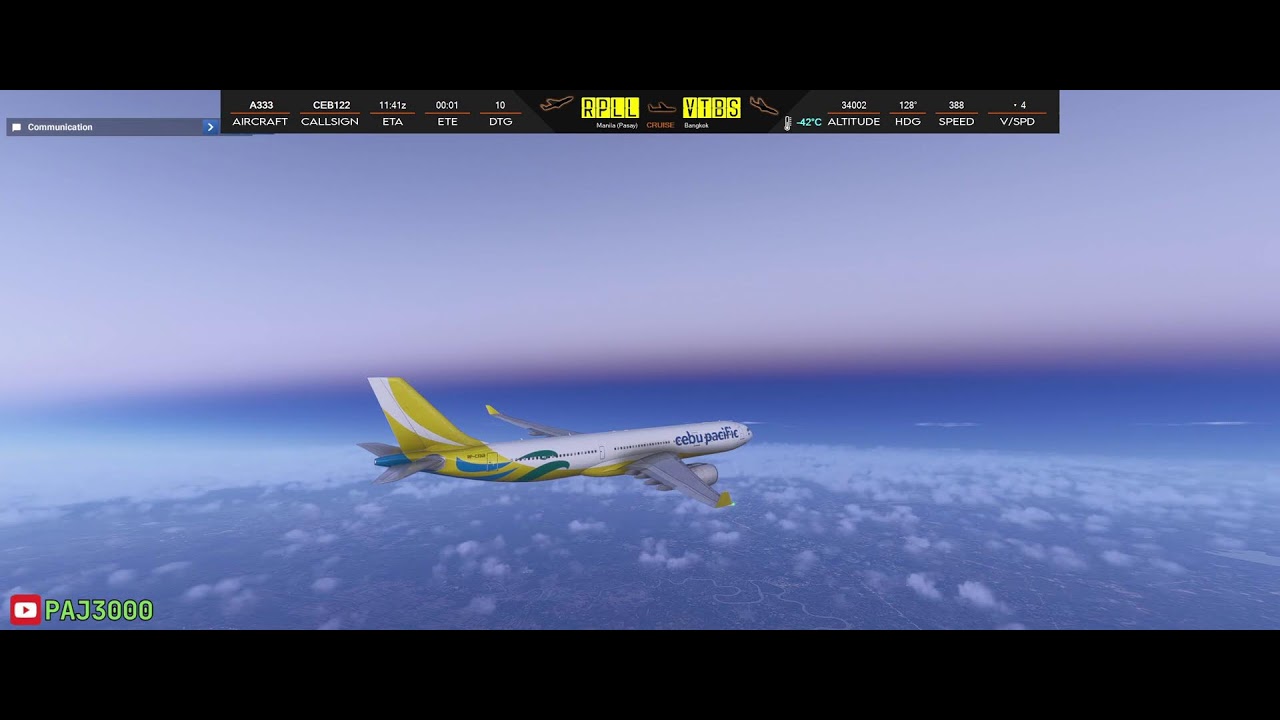 [MSFS2024] Cebu Pacific A330 Manila to Bangkok | Thrustmaster #msfs2024
