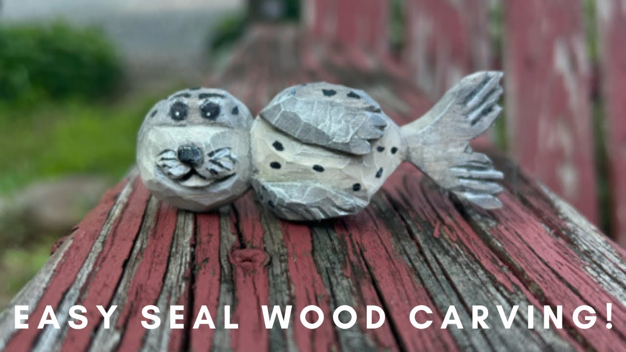 Seal Wood Carving Tutorial (snapshots from free, step by step pictorial at carvingjunkies.com)