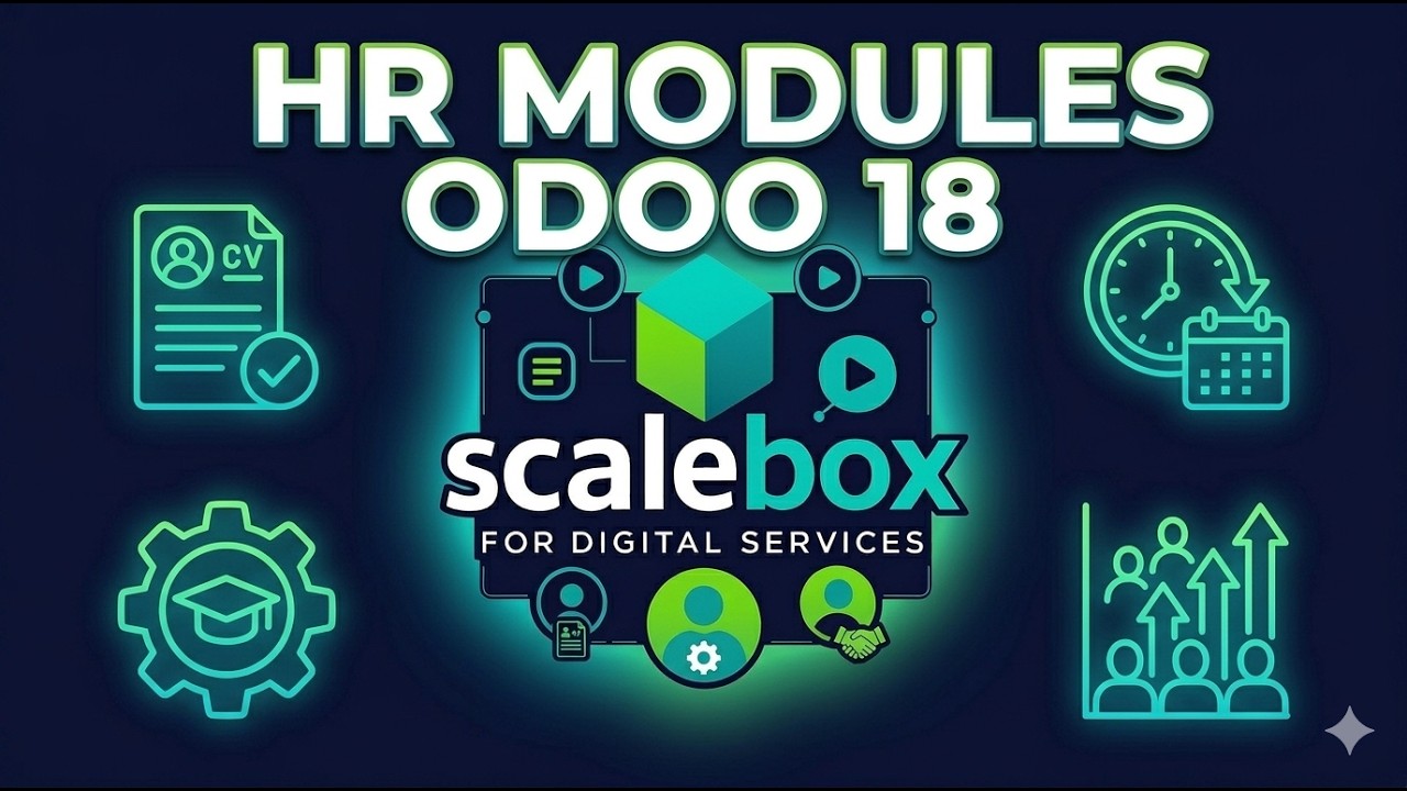 نظرة عامة على موديولات الموارد البشرية في Odoo | الموظفين، الحضور، الإجازات والمرتبات