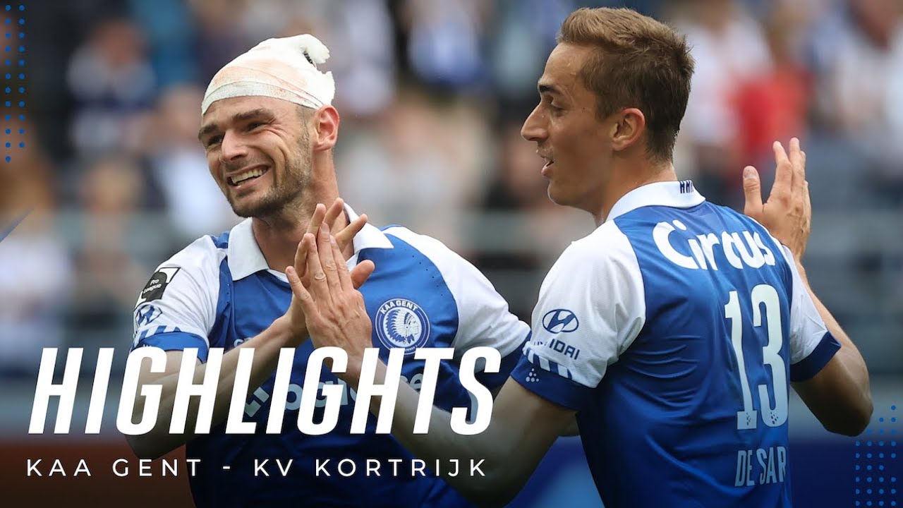 🎬 KAA Gent - KV Kortrijk: 3-2 (MD1 JPL)