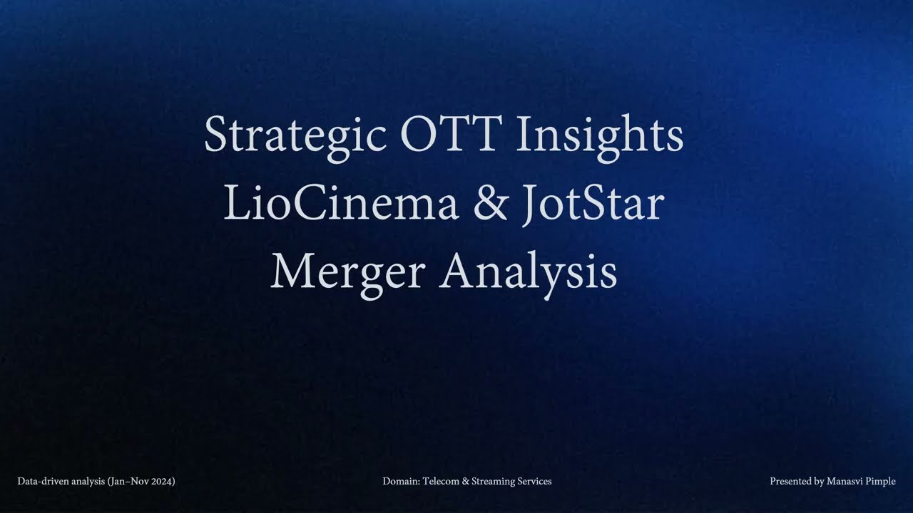 Strategic OTT Insights: LioCinema & Jotstar Merger Analysis