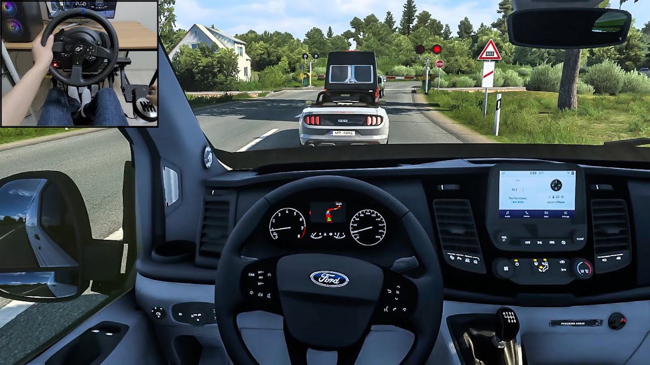 Euro Truck Simulator 2 - Ford Transit [Steering wheel gameplay]