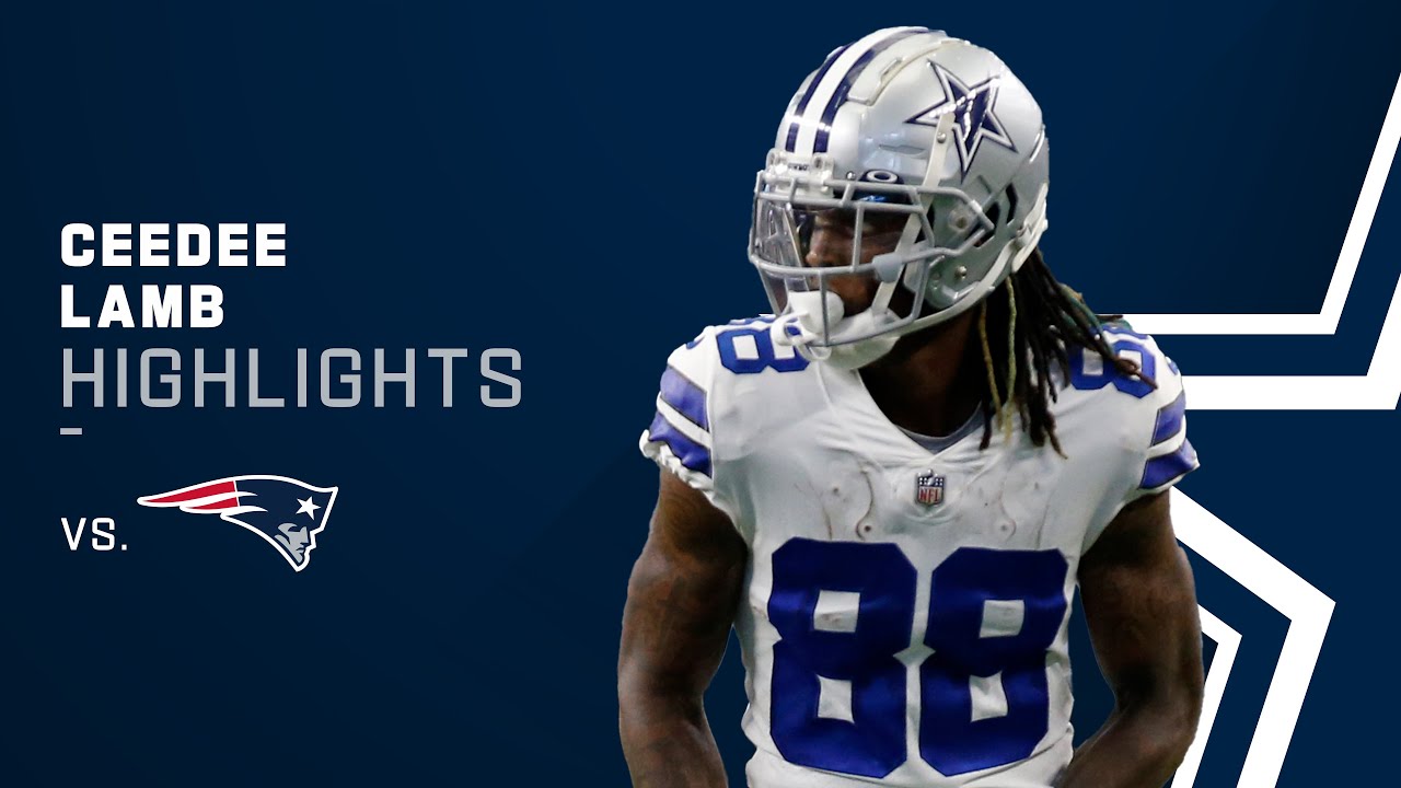 Ceedee Lamb's Best Catches from 2-TD Game vs. Patriots | Dallas Cowboys