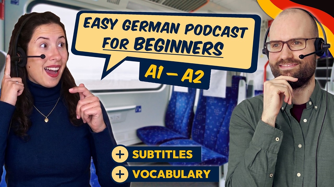 Easy and Slow German Podcast for Beginners (A1/A2)🎤✨ | Real-life Dialogue for Listening Practice
