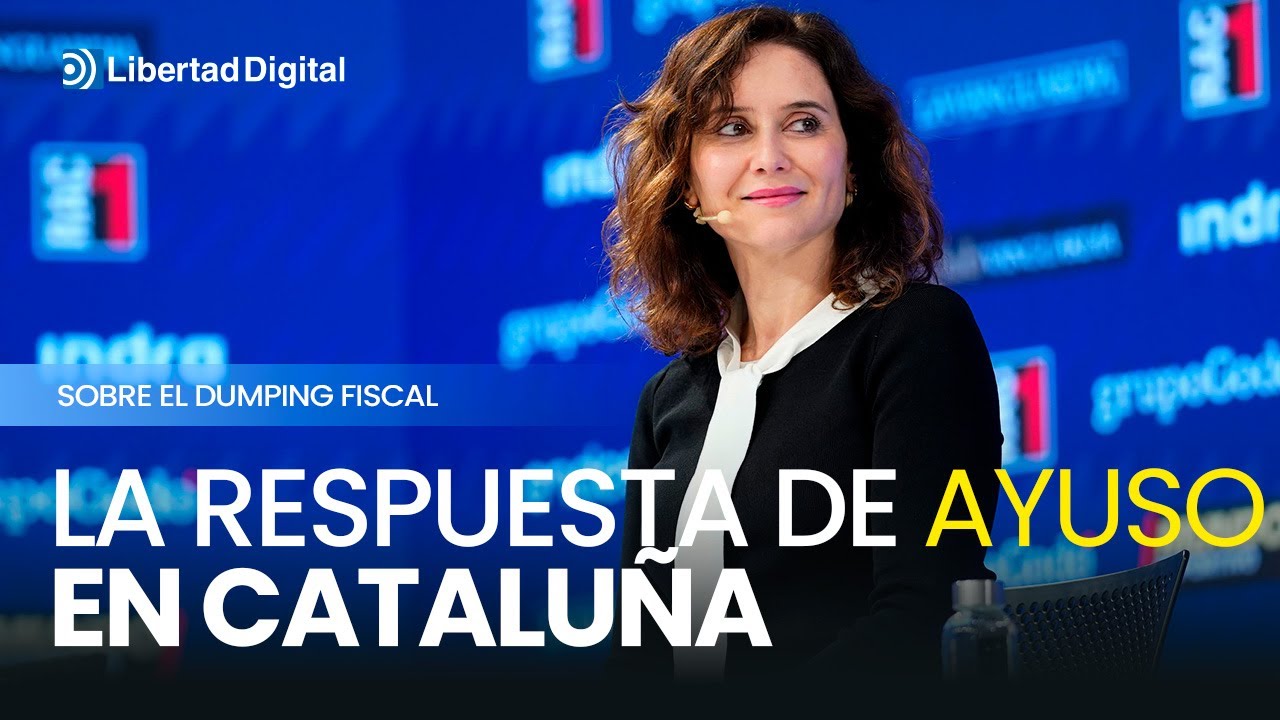 Ayuso, en Cataluña responde sobre el 