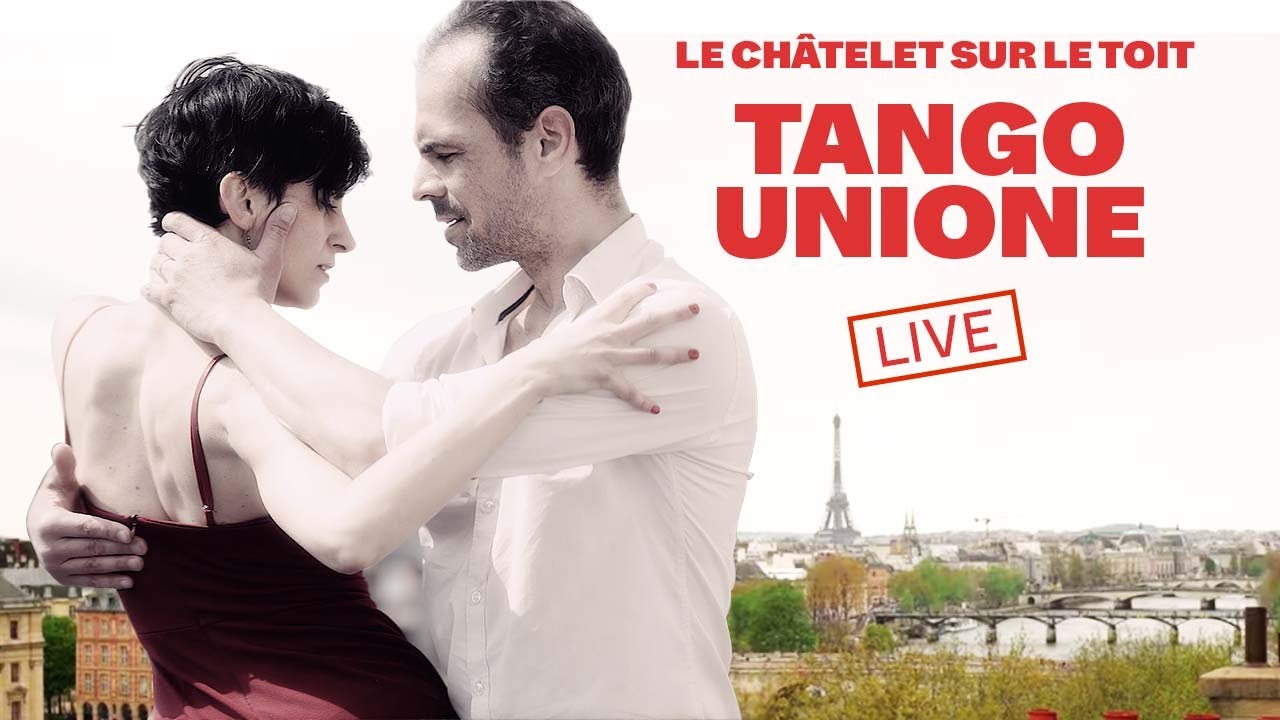 Tango Unione danse sur le toit du Châtelet