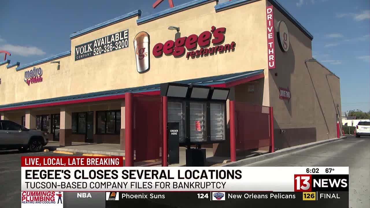 eegee’s closes five restaurants, files for bankruptcy protection