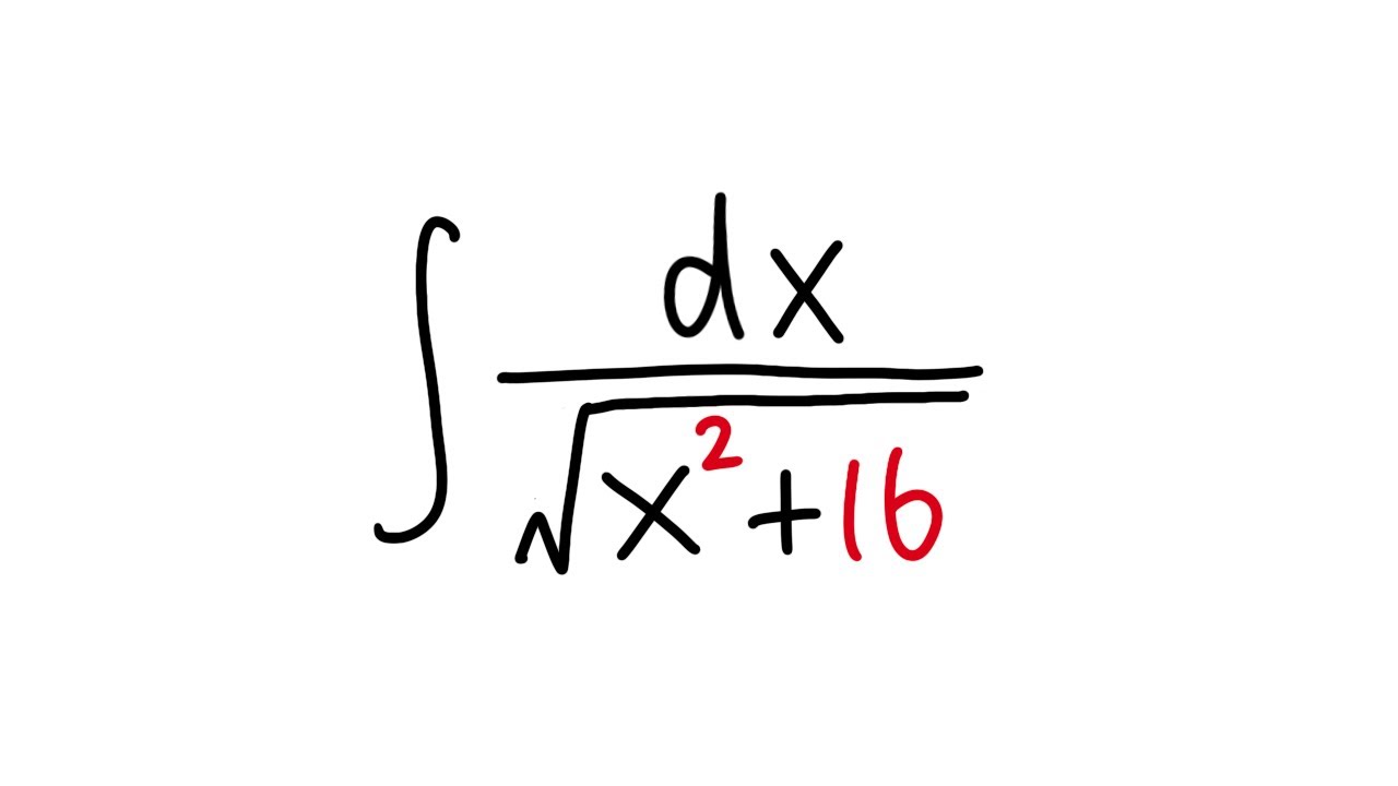 integral of 1/sqrt(x^2+16)
