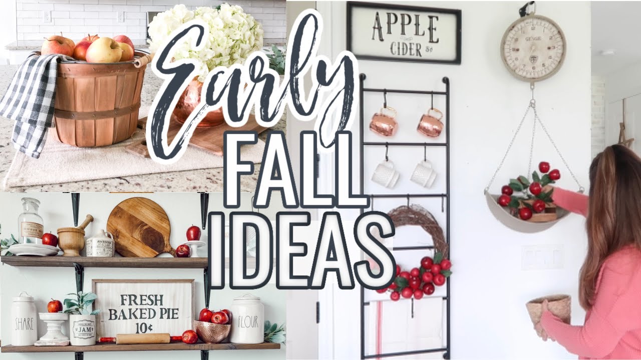 FARMHOUSE FALL HOME DECOR 2020 | DECORATE WITH ME FALL 2020 | EARLY FALL DECORATING