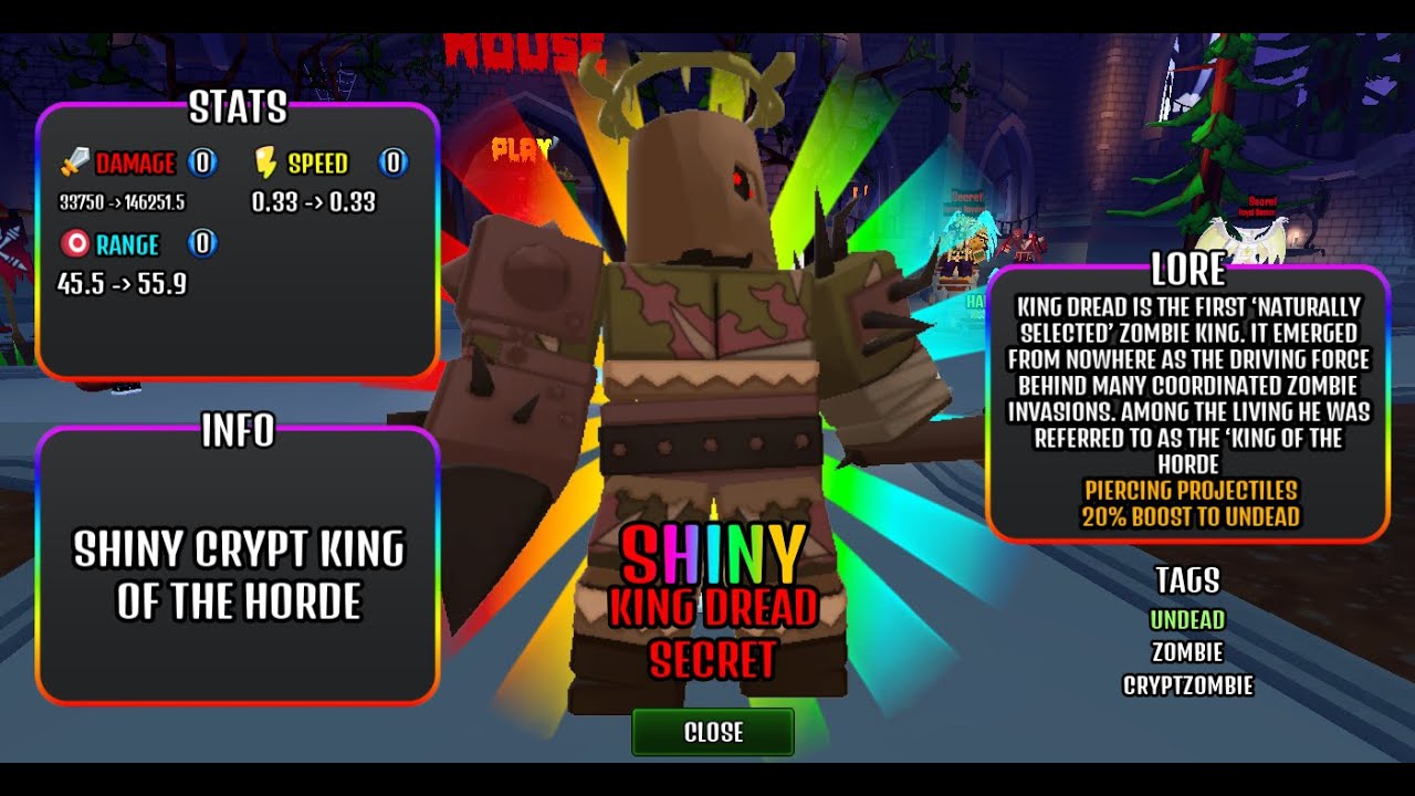 Shiny king dread showcase the house td
